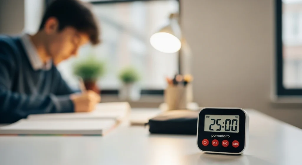 how to stay focused while studying using 25 minute timer method
