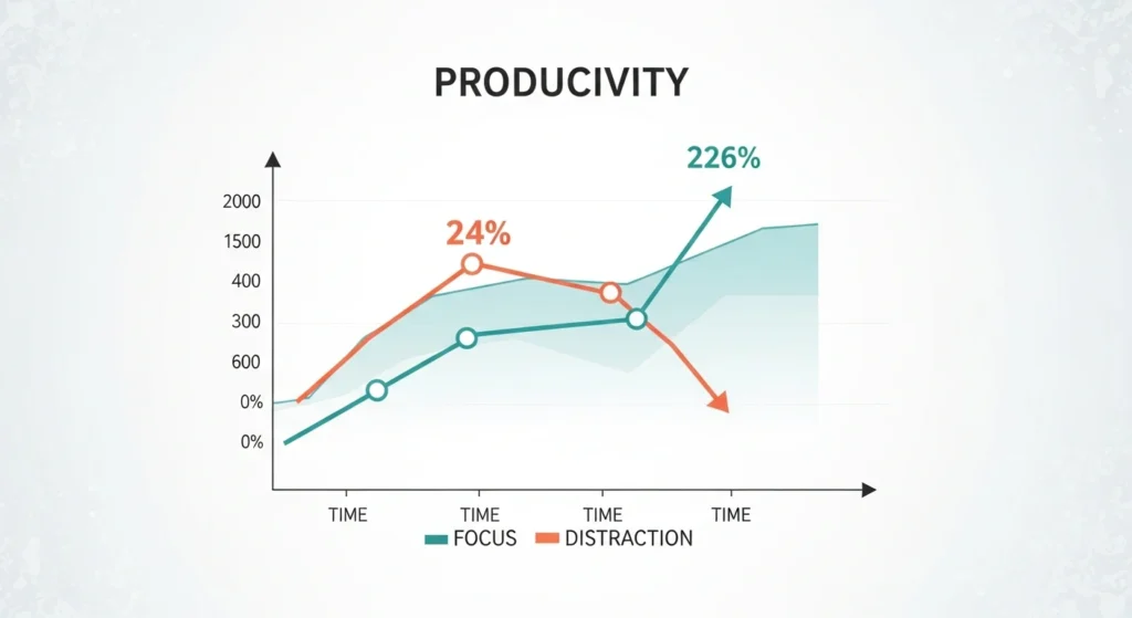 study productivity improvement using focused study sessions graph